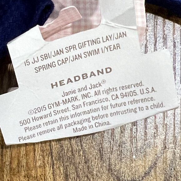 Ciao Capri Janie and Jack 2015 Headband 2-Tone Blue NWT - Picture 2 of 2
